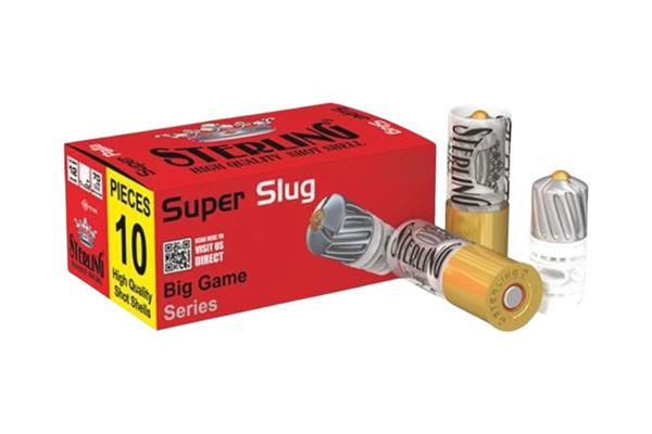 STERLİNG 12 CAL SUPER PALLA TEK KURŞUN KOLİ BAZLI AV FİŞEKLERİ